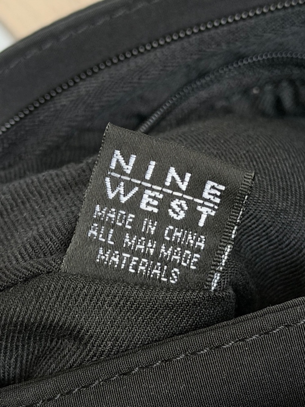 Vintage Nine West Mixed Media Shoulder Bag Tote - Picture 3 of 7